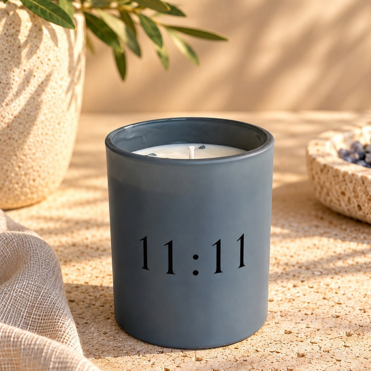 11:11 Palo Santo Eclipse Eclipse Candle | Slate Blue Jar