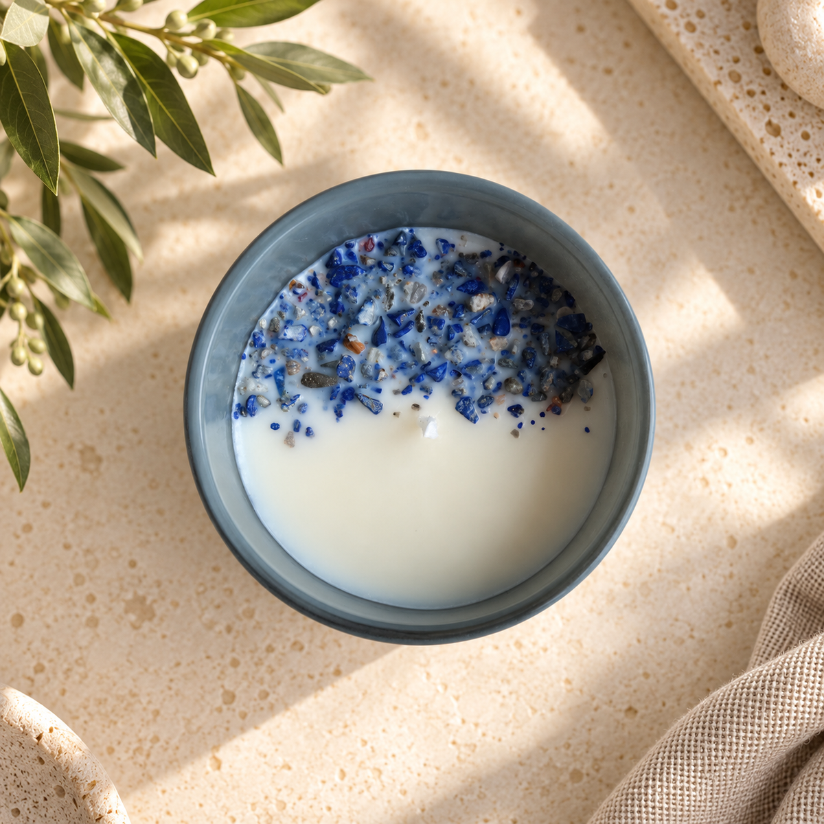 11:11 Palo Santo Eclipse Eclipse Candle | Slate Blue Jar