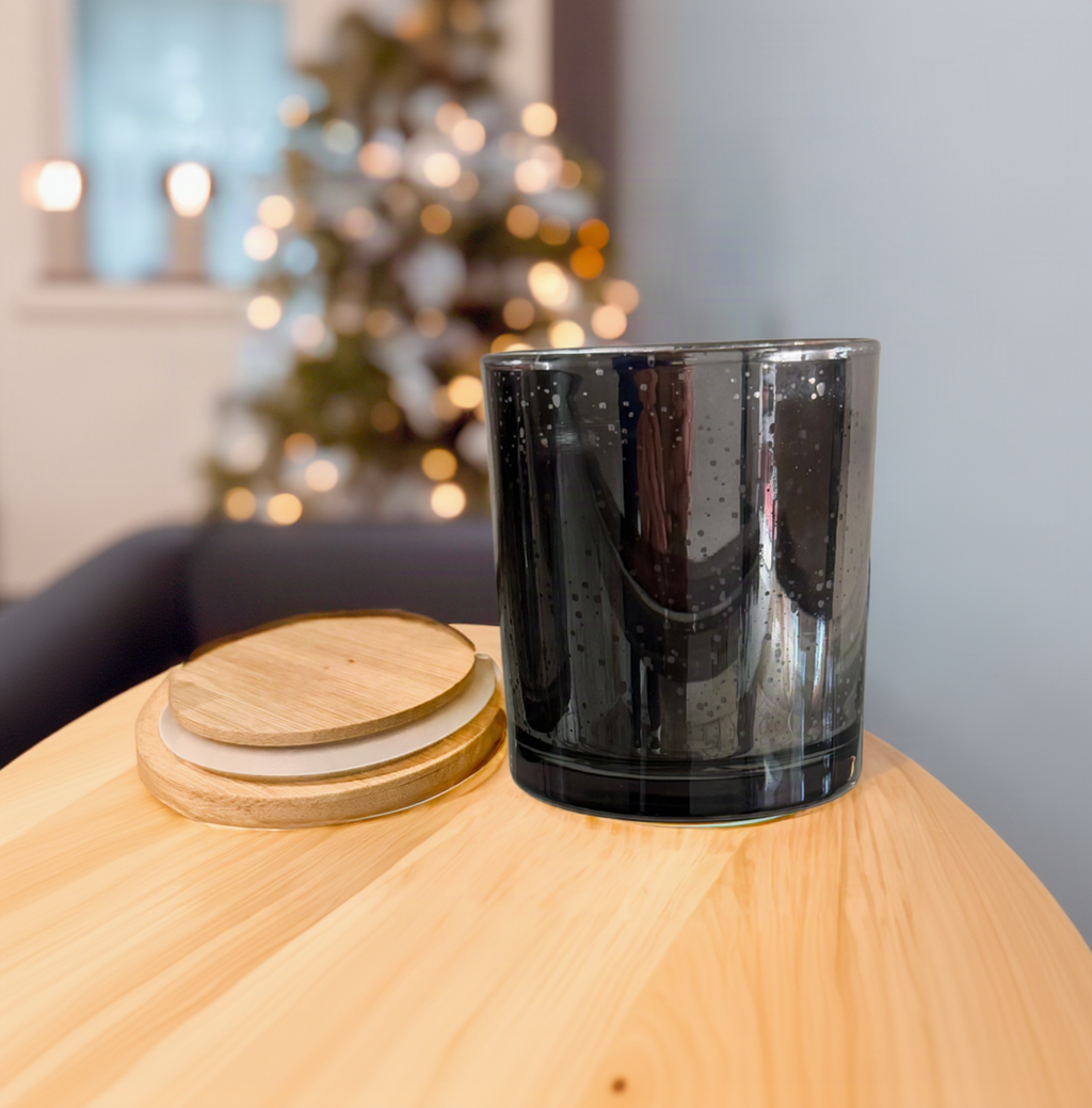 1111 Candle with Healing Crystals - Noël Forest (10oz Jar) *Holiday Edition*