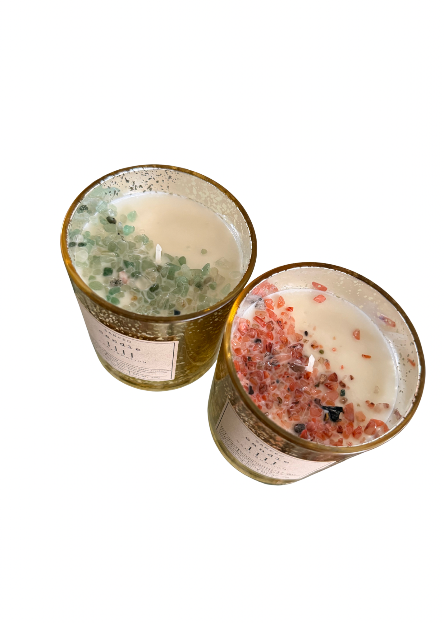 1111 Candle with Healing Crystals - Noël Forest (10oz Jar) *Holiday Edition*