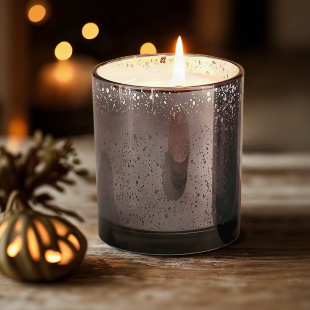 1111 Candle with Healing Crystals - Noël Forest (10oz Jar) *Holiday Edition*