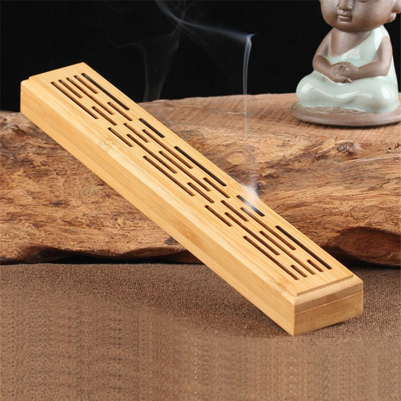 Handmade Bamboo Incense Box Burner