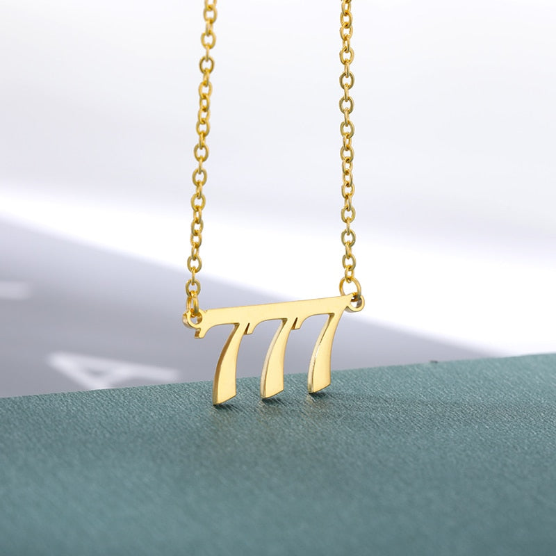 sanceo Angel Number Necklaces 111 222 333 444 555 777 888 999
