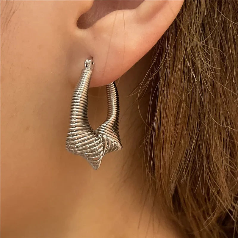 Geometric Wire Hoops