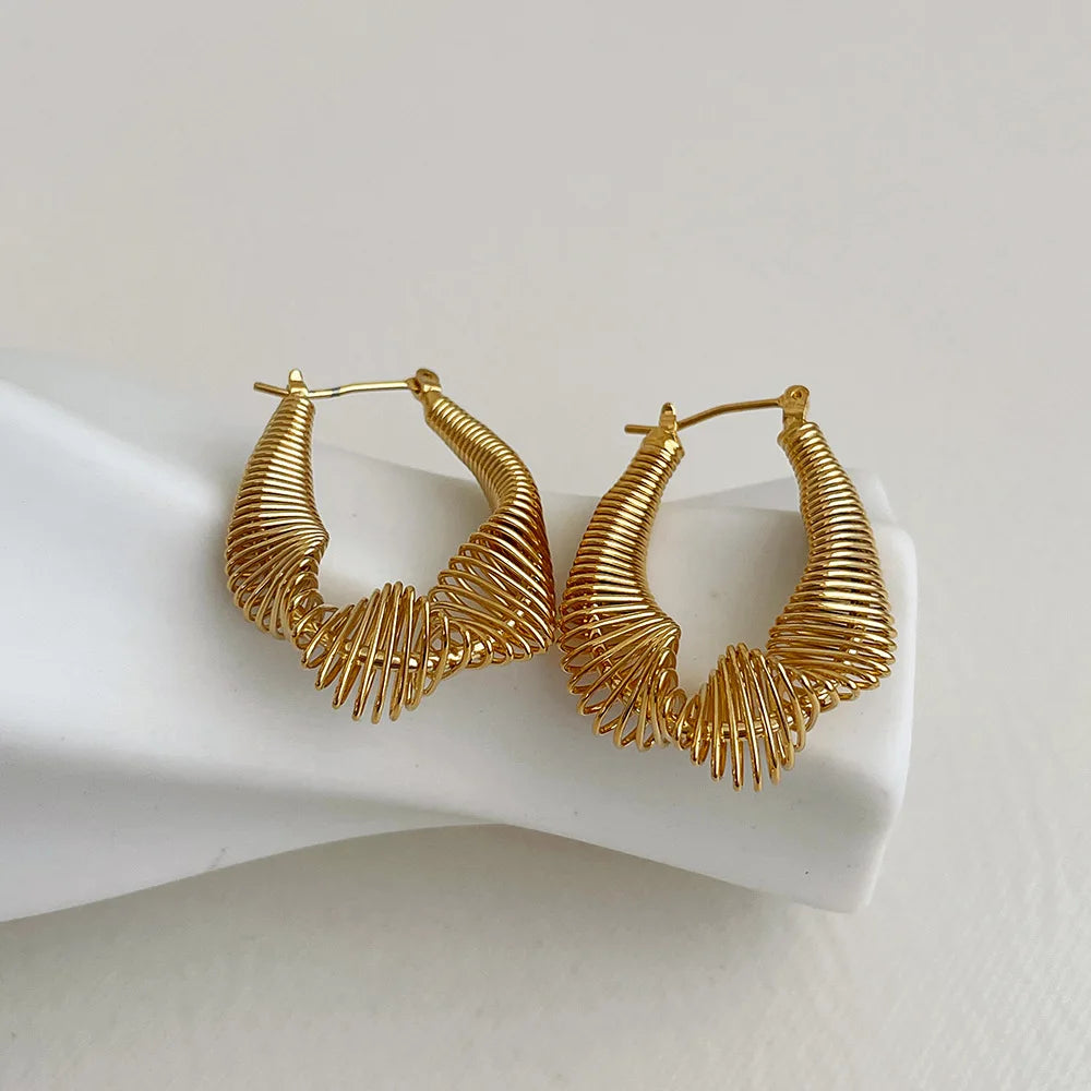 Geometric Wire Hoops