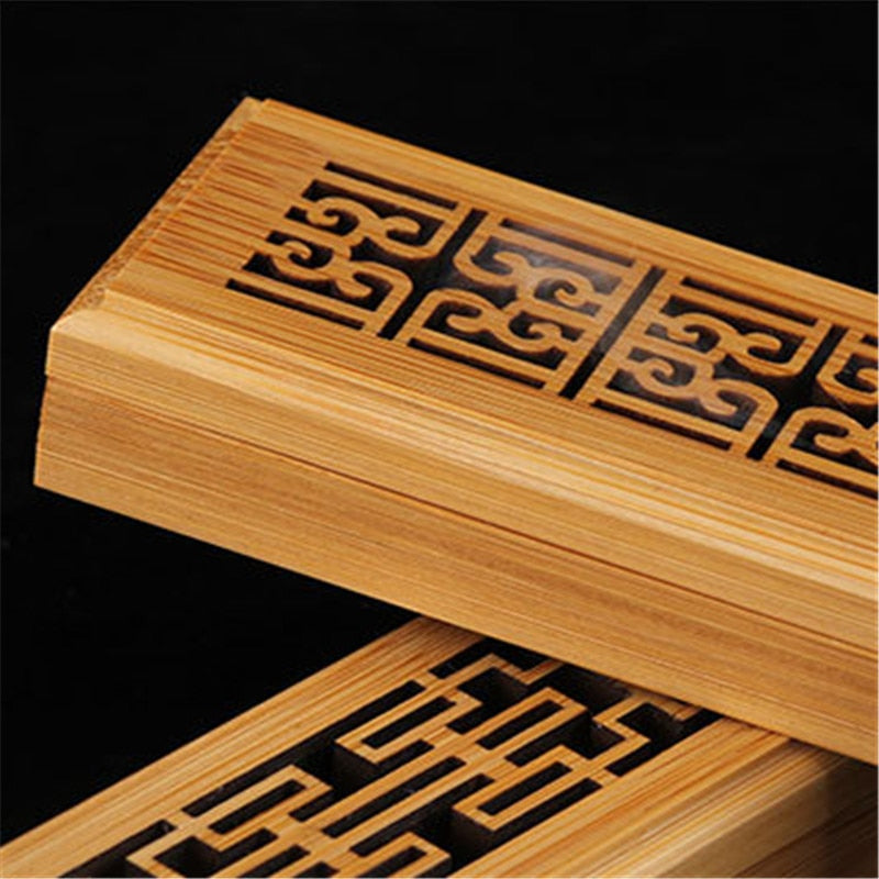 Handmade Bamboo Incense Box Burner