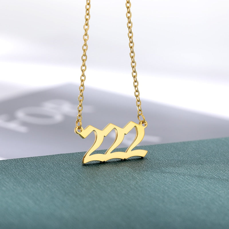 Angel Number Necklaces 111 222 333 444 555 777 888 999