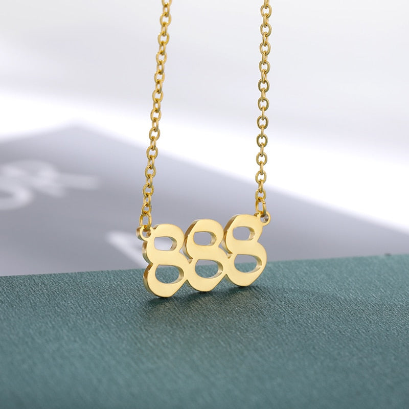 Angel Number Necklaces 111 222 333 444 555 777 888 999