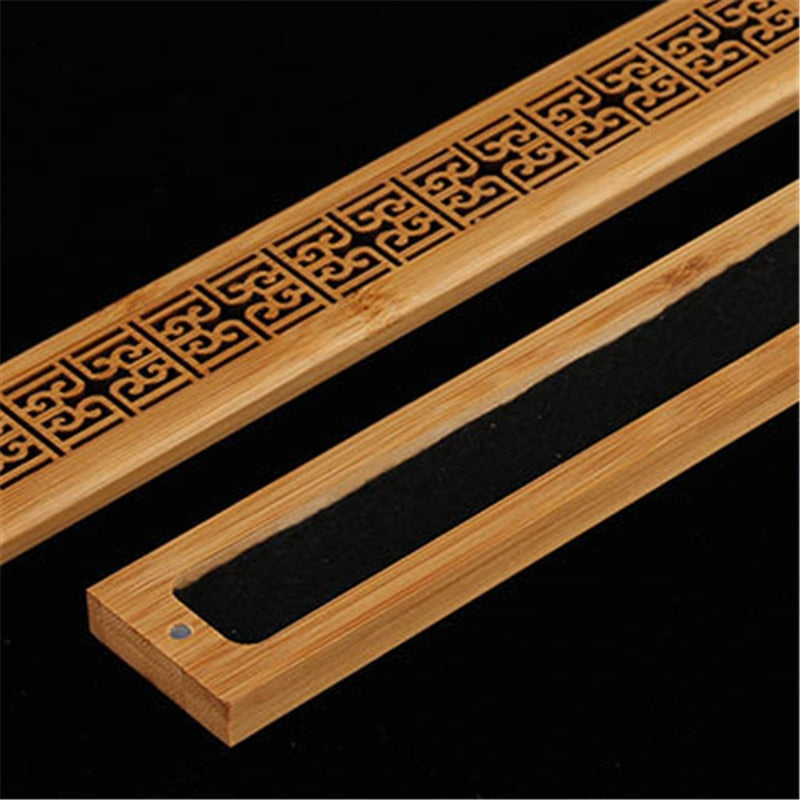 Handmade Bamboo Incense Box Burner