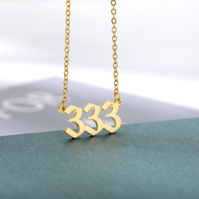 Angel Number Necklaces 111 222 333 444 555 777 888 999