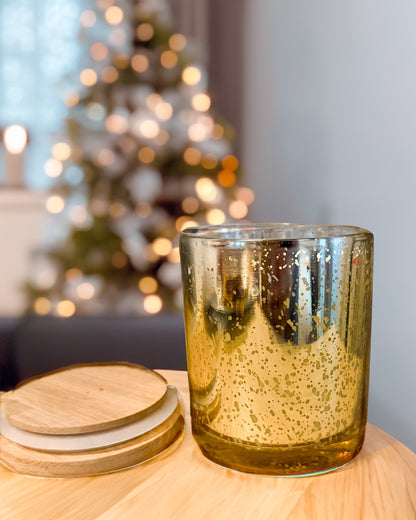 1111 Candle with Healing Crystals - Noël Forest (10oz Jar) *Holiday Edition*