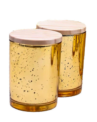 1111 Candle with Healing Crystals - Enchanted Black Sea (10oz Jar) Holiday Jar