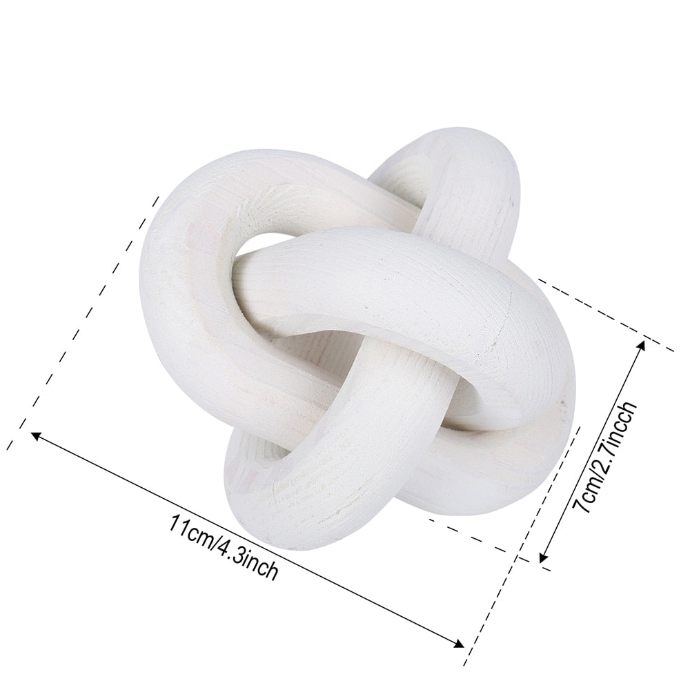 sanceo Wooden Chain Link Decorative Ball