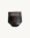 Decor Candle  - Black Ribbed Glass Jar (7oz Jar) - multiple scents available